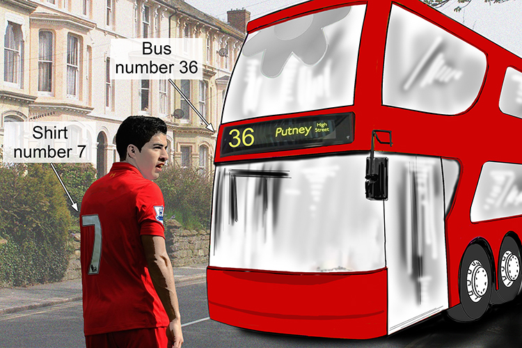 A number naming something is nominal such as 36 bus or shirt number 7